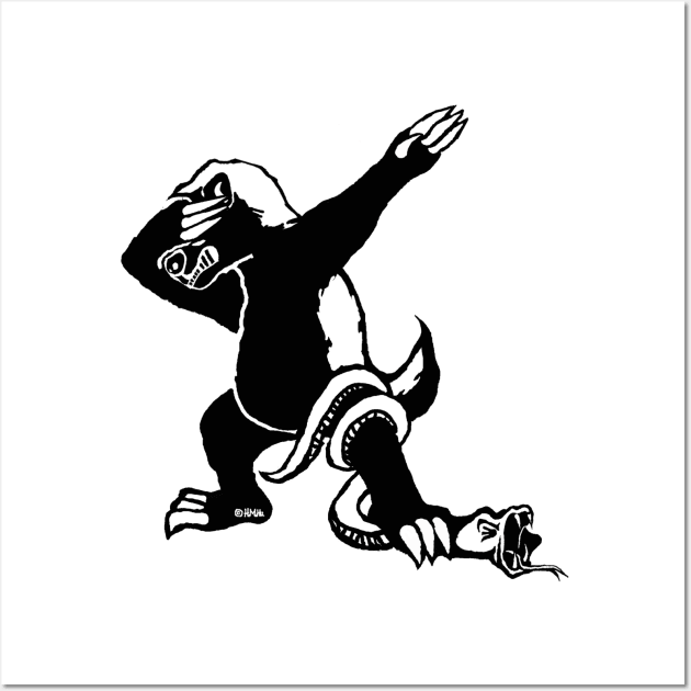 Dabbing Honey Badger Wall Art by NewSignCreation